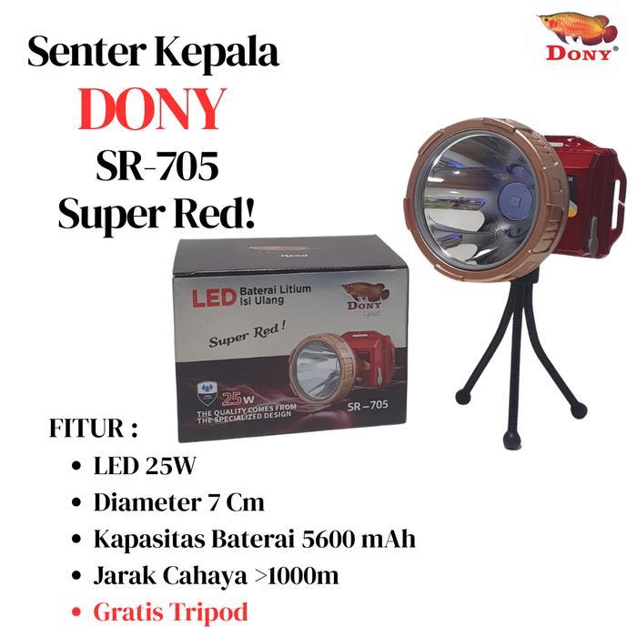 Senter Kepala Head Lamp DONY SUPER RED  SR-705