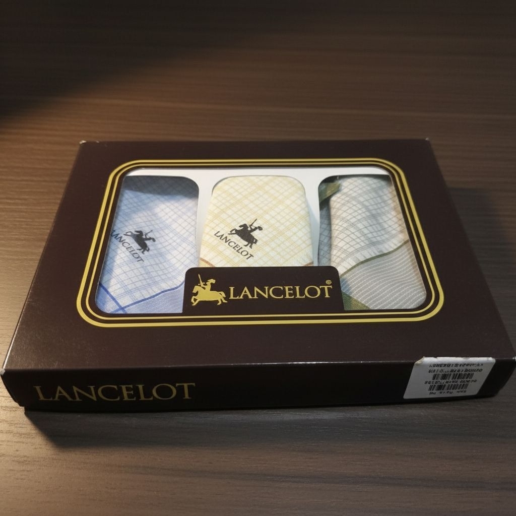 Sapu Tangan Pria Lancelot Isi 6 Pcs Original | Lembut & Elegan PREMIUM QUALITY