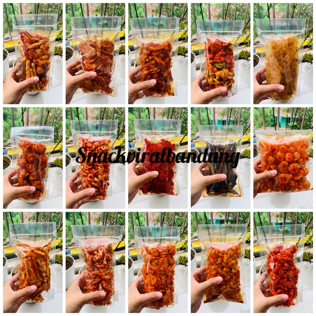 ANEKA KERUPUK SEBLAK PEDAS DAUN JERUK SEBLAK MIX CAMPUR/B.KOIN/B.STIK/J.ASBES/K.RAFAEL/M.KRIUK/M.BAN