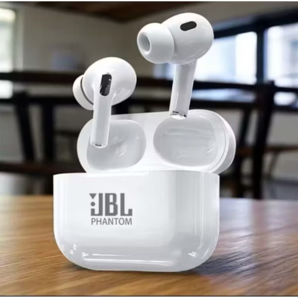 TWS Phantom Earbuds Wireless | Bluetooth Integrated Bulit Inn Noise | Earphone Super Bass Kualitas T