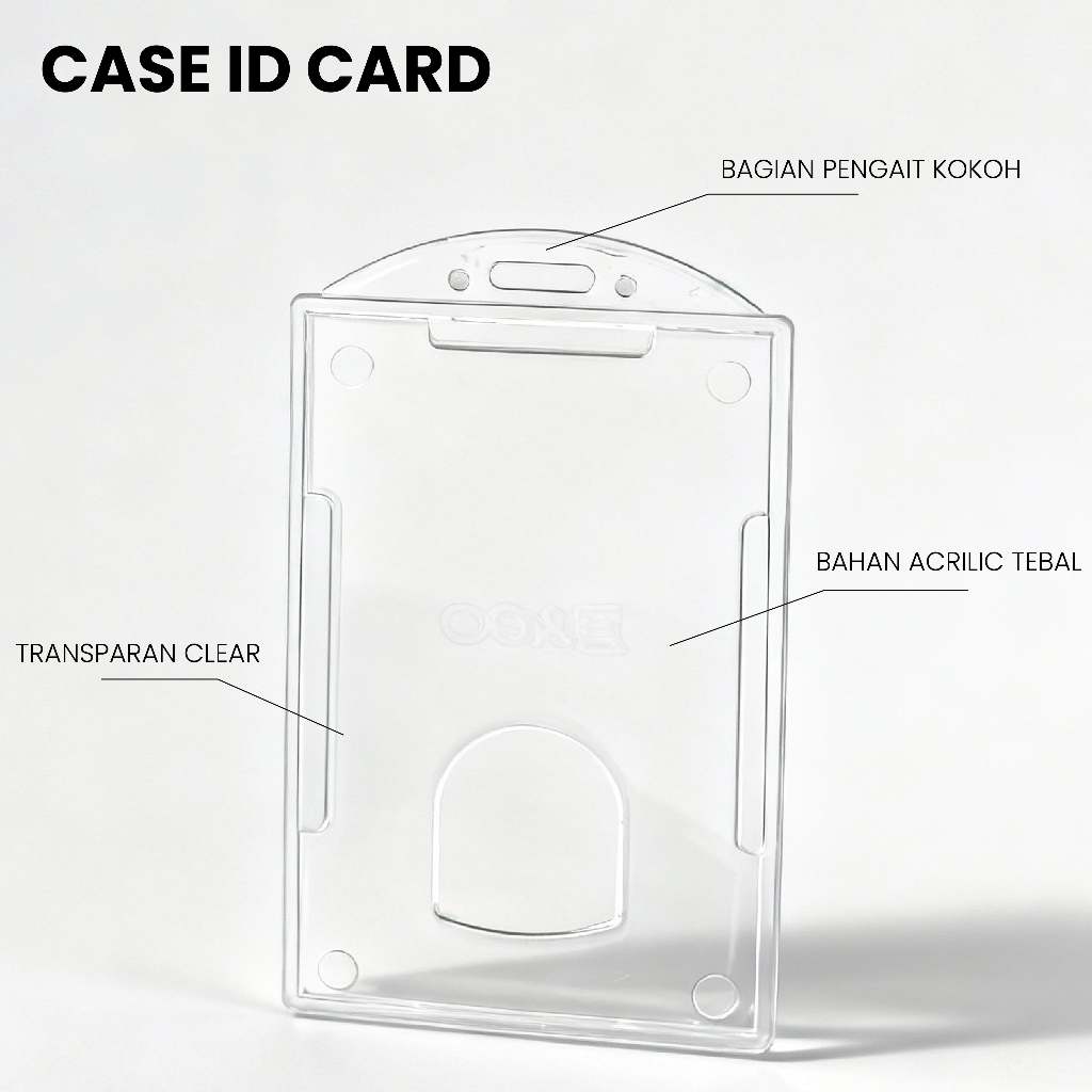 FRAME ID CARD BENING TEBAL AKRILIK | CASE ID CARD CLEAR | FRAME TRANSPARAN BENING