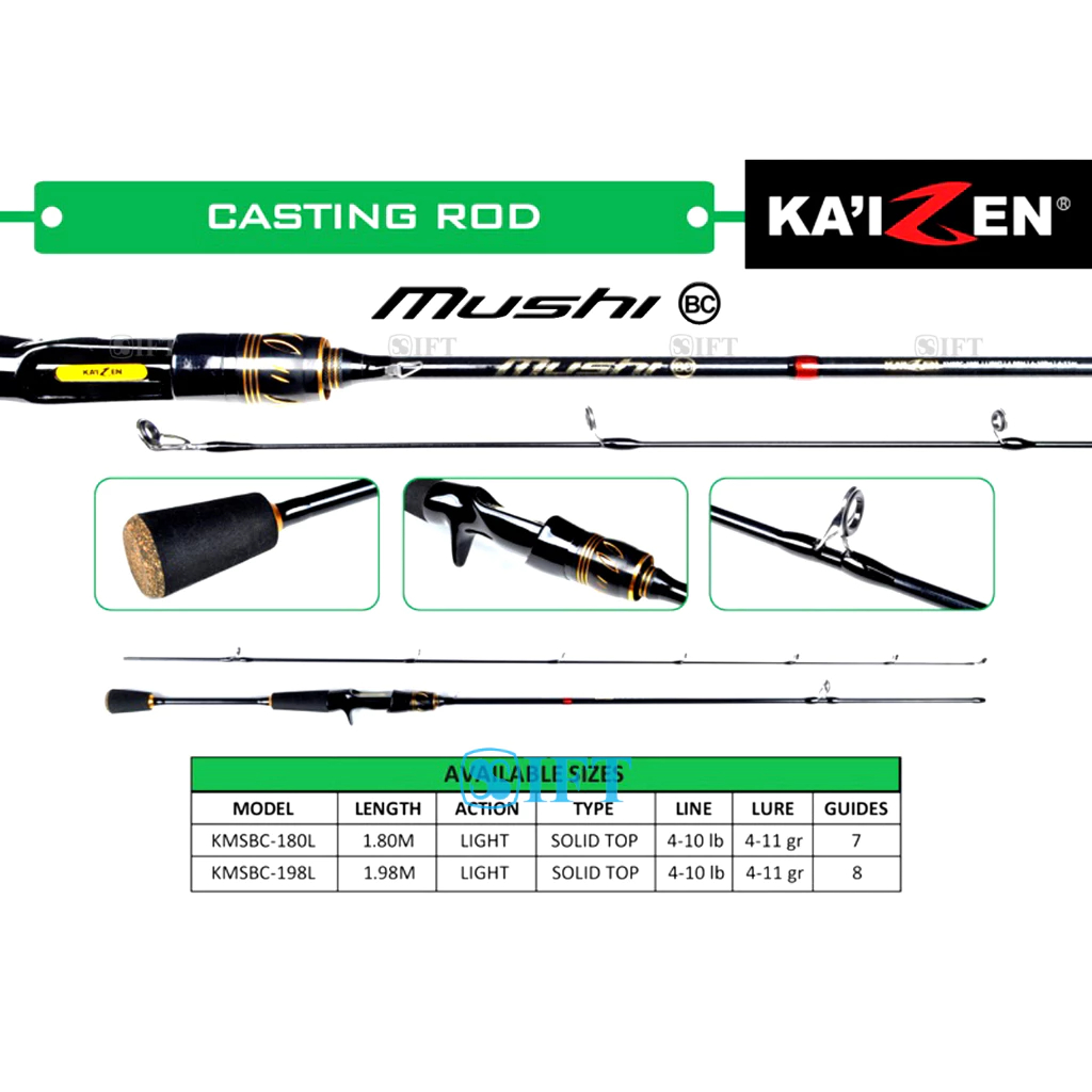 JORAN KAIZEN MUSHI | 180 | BAITCASTING | CARBON SOLID | GALATAMA SERIES | 10-20lbs