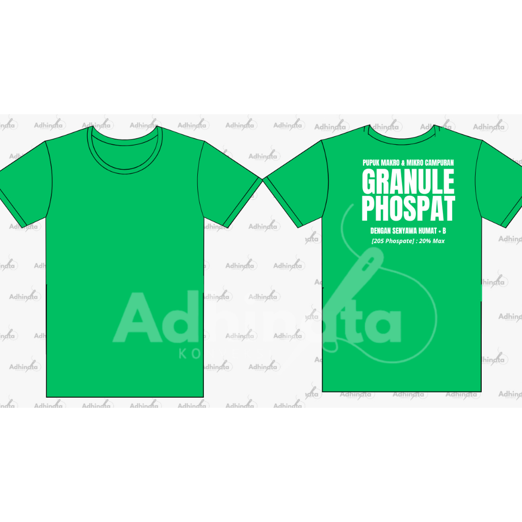 KAOS BAHAN HYGET LENGAN PENDEK SABLON SCREEN SIZE XL