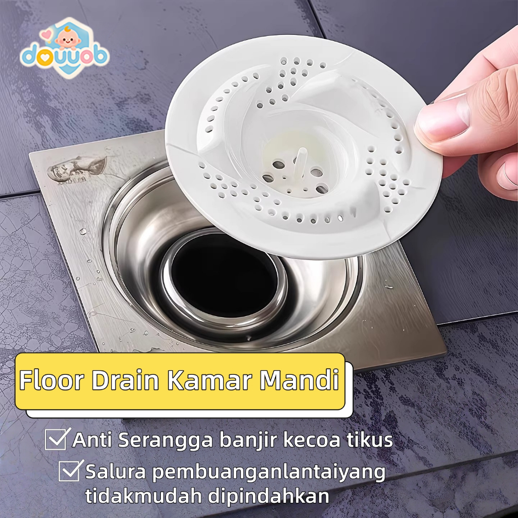 Douuob Floor Drain /Floor Drain Kamar Mandi /Afur Lantai Saringan Got Kamar /Anti Banjir/Anti Kecoa 
