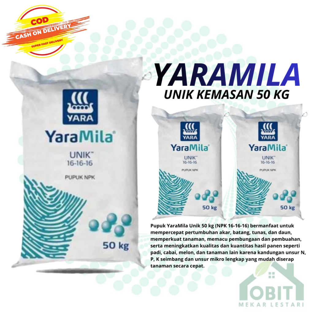 PUPUK YARAMILA UNIK KEMASAN 50 KG ORIGINAL PABRIK
