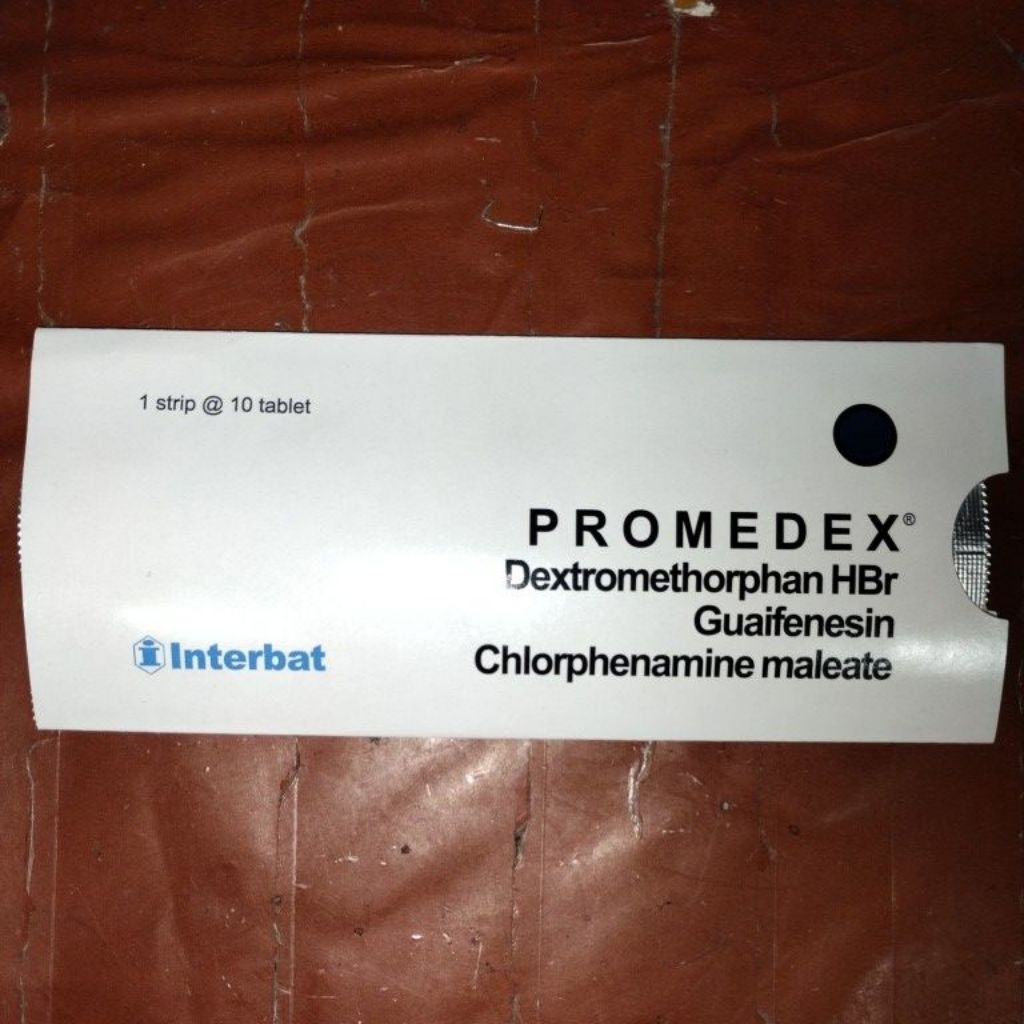 Promedex tablet strip isi 10 tablet,batuk berdahak ,gatal,batuk alergi