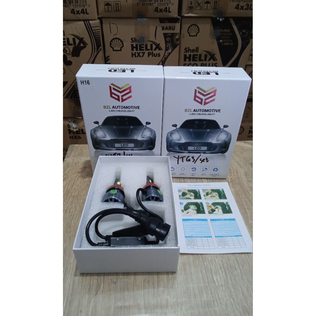 Lampu LED Headlamp Foglamp Mobil H16 & H4 - Merk BZL Automotive