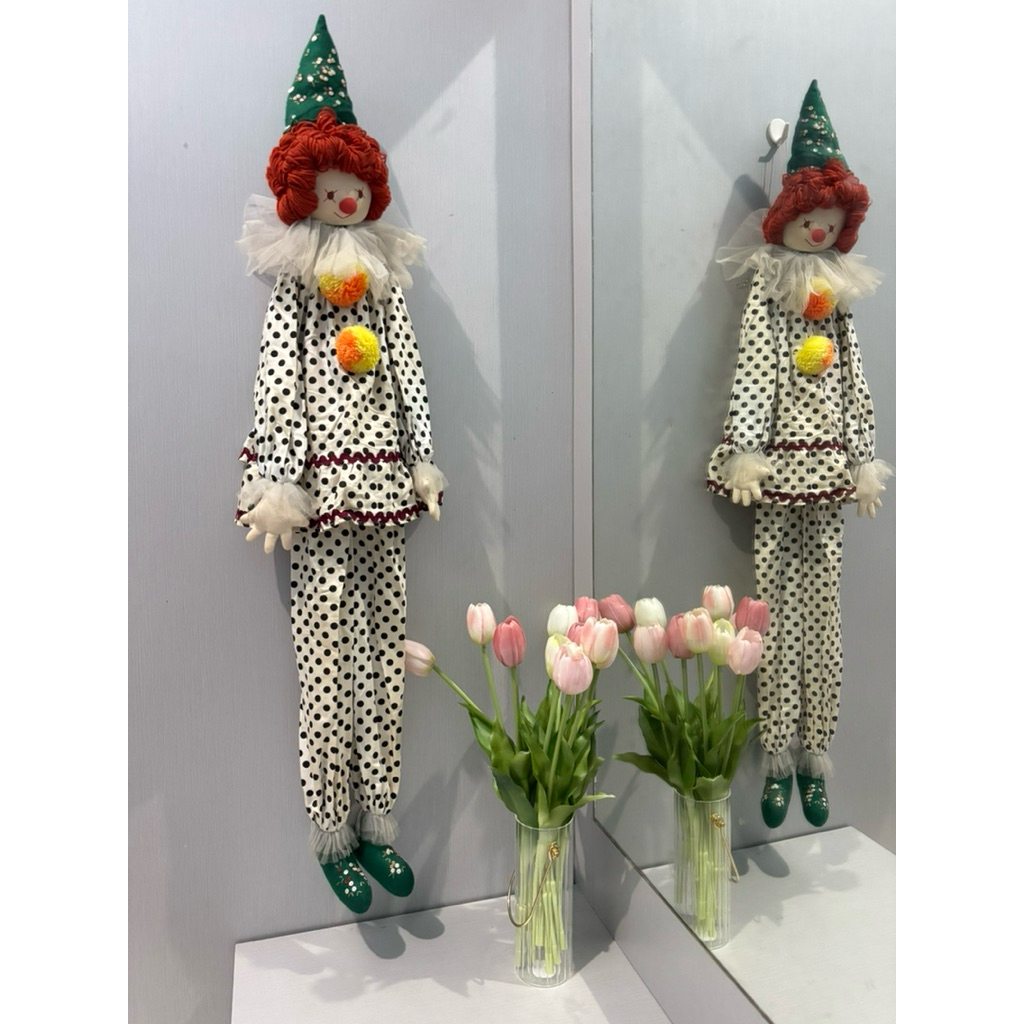 Doll clown vintage Badut panjang 95cm