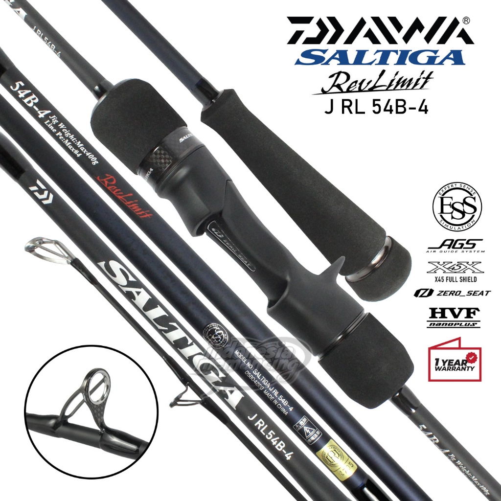 Joran DAIWA SALTIGA J REVLIMIT 25 | 163cm | PE 4 PE 6 | Slow Jigging | One Pieces ~ IM Store
