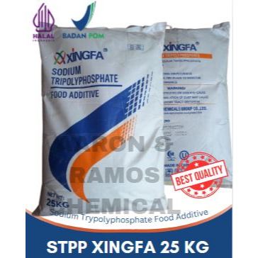 STPP Sodium Tripolyphosphate Ex - Xingfa Food Grade 25 Kg Pengenyal Bakso, sosis, nuget dan makanan 