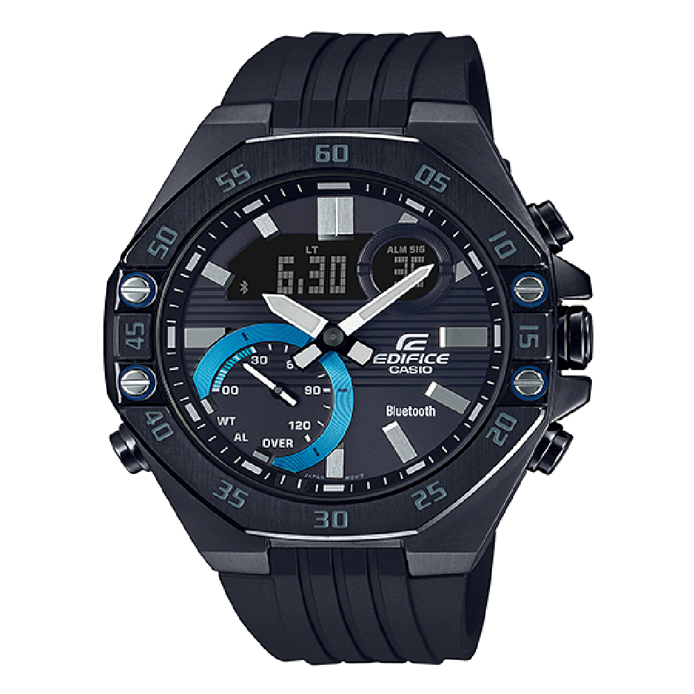 Casio Edifice Jam Tangan Pria Analog Digital - ECB-10PB-1ADF