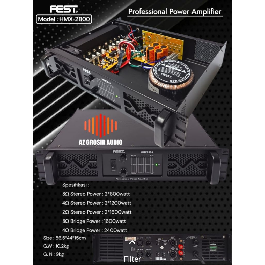 power amplifier fest hmx2800 power fest hmx 2800