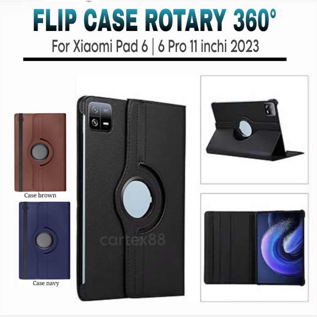 Case Rotary Xiaomi pad 6 6 Pro 11"inch 2023 / Case Xiaomi pad 6 / casing xiaomi pad 6 / case tablet 