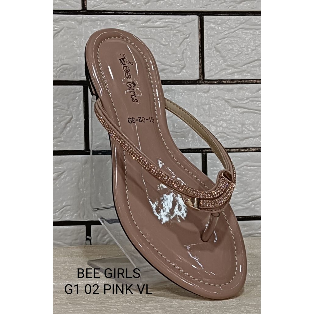sandal cewek, sandal wanita, sandal jepit produk original BEE GIRLS