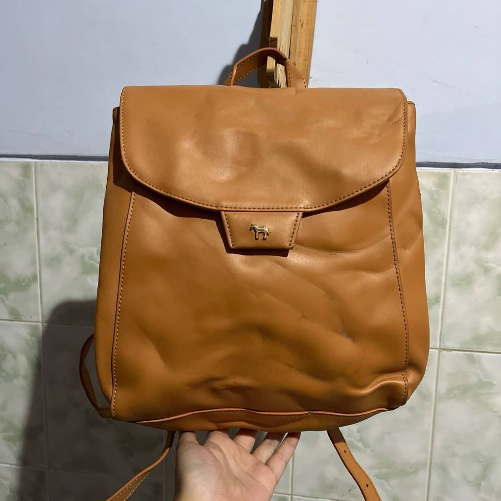 Tas Ransel Lapalette Kulit | Bisa dipakai Anak atau Dewasa ya | Preloved Bekas Pribadi Second