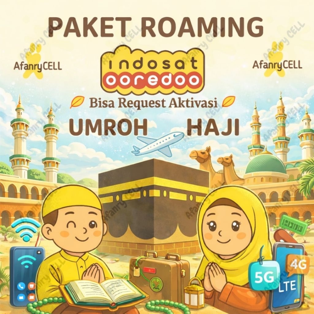 PAKET INTERNET UMROH DAN HAJI INDOSAT || Kuota Haji