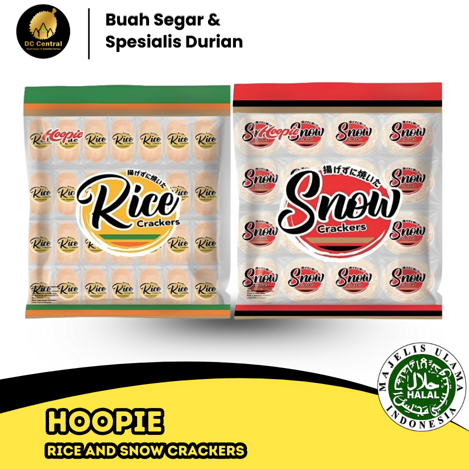 Hoopie Rice Crackers 258gr Rice Crackers/Snow Crackers Halal