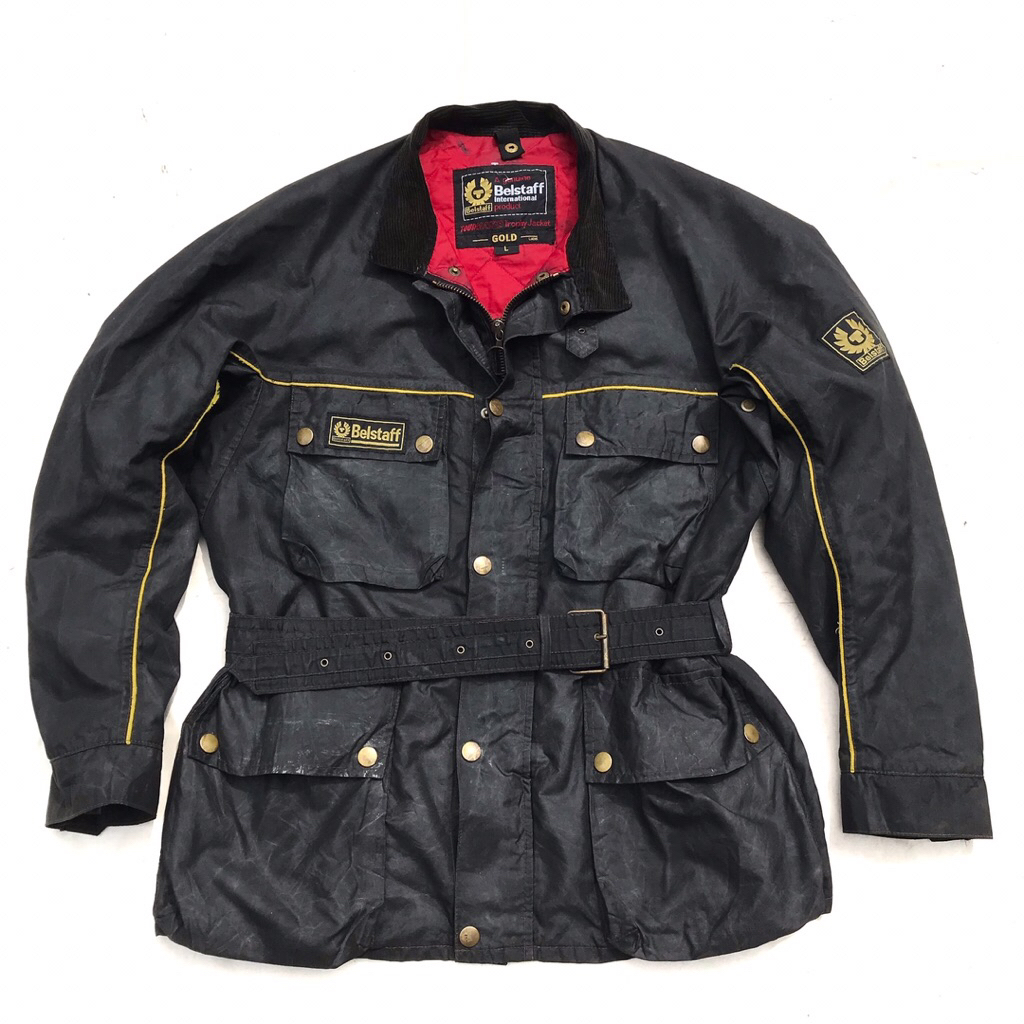 Vintage Belstaff 70’s Belstaff TRIALMASTER steve mcqueen  WAXED  black JACKET Tour master Trophy jac