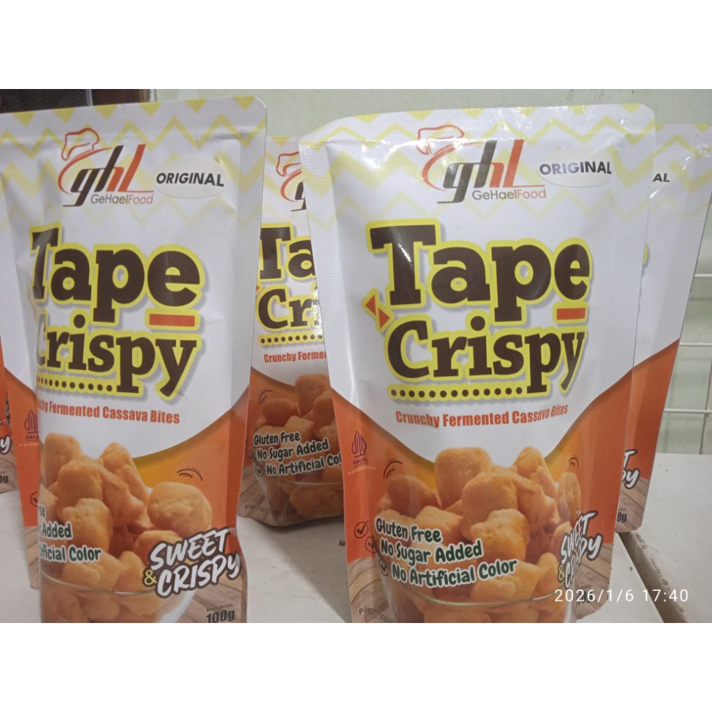Tape Crispy asli Bondowoso berat 100 gram