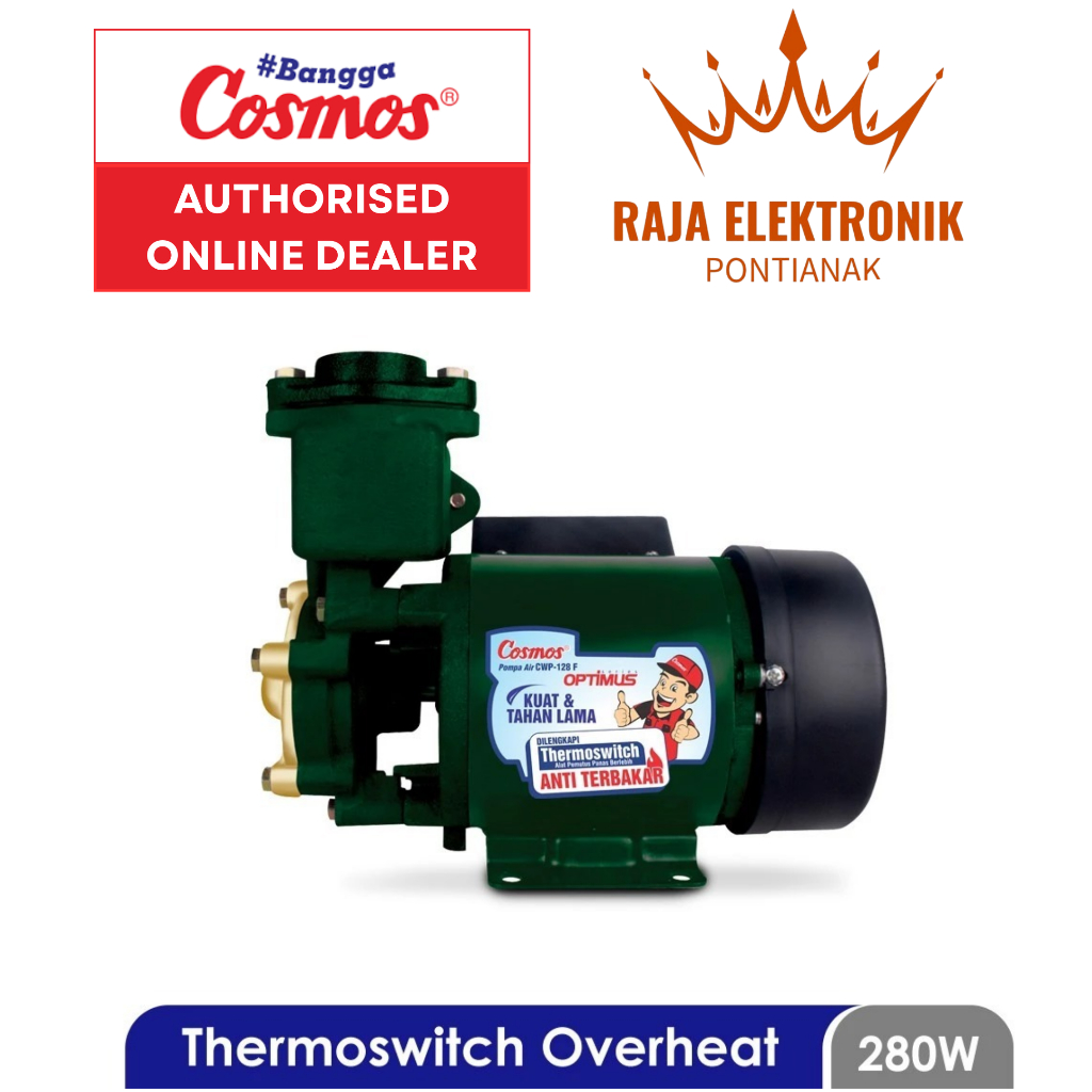 Cosmos Pompa Non Otomatis CWP-128 F -with Overheat Protection