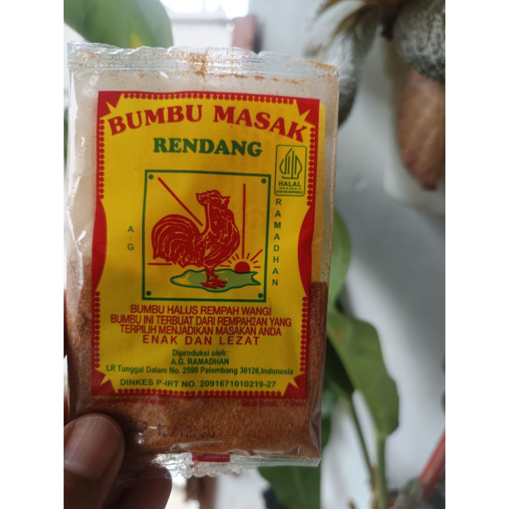 bumbu rendang kering cap ayam jago khas palembang