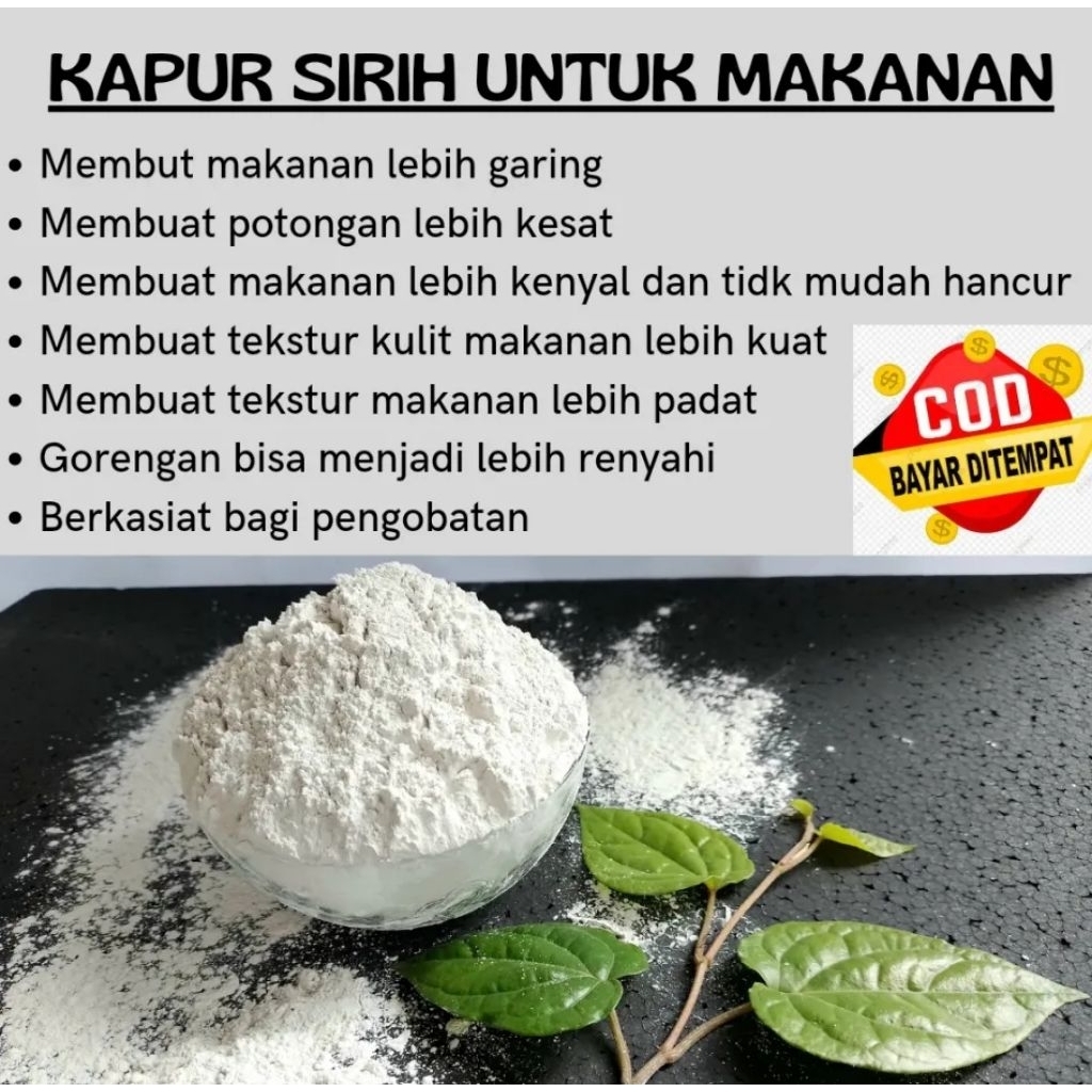 kapur sirih bubuk 1kg