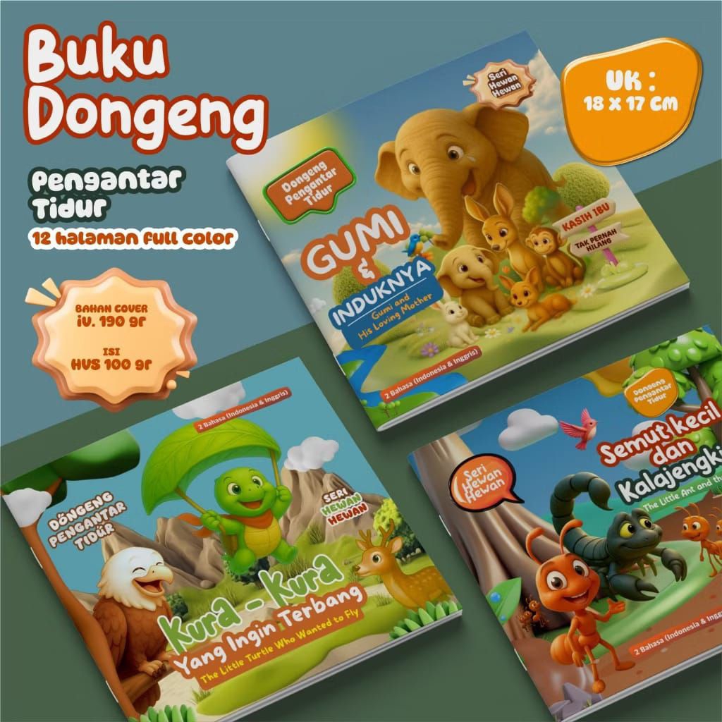 BUKU DONGENG SEBELUM TIDUR | BUKU CERITA ANAK BERGAMBAR | BUKU DONGENG