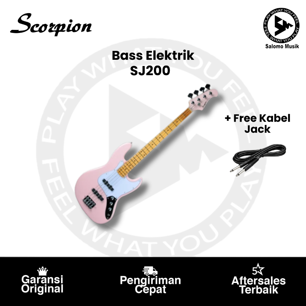 Bass Elektrik Scorpion SJ200 / SJ 200 4 String Original Varian Warna
