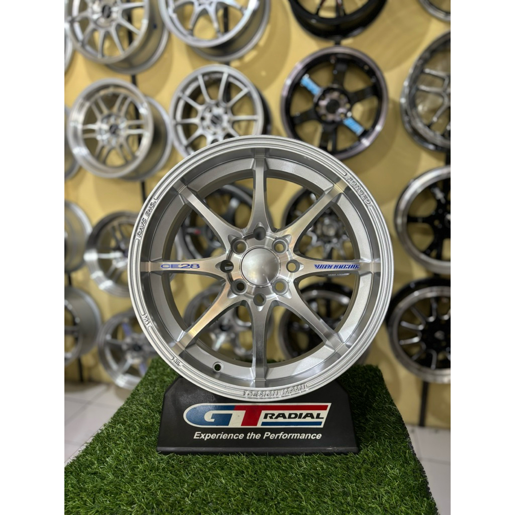 velg ce28 r16 full polish lebar 7 et38 kondisi baru