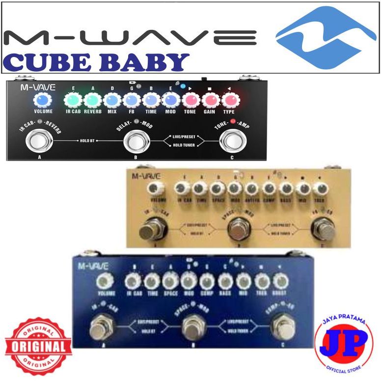 M-Vave MVAVE Cuvave Cube Baby Cubebaby  Multi Efek Strip Original M-VAVE Cube Baby