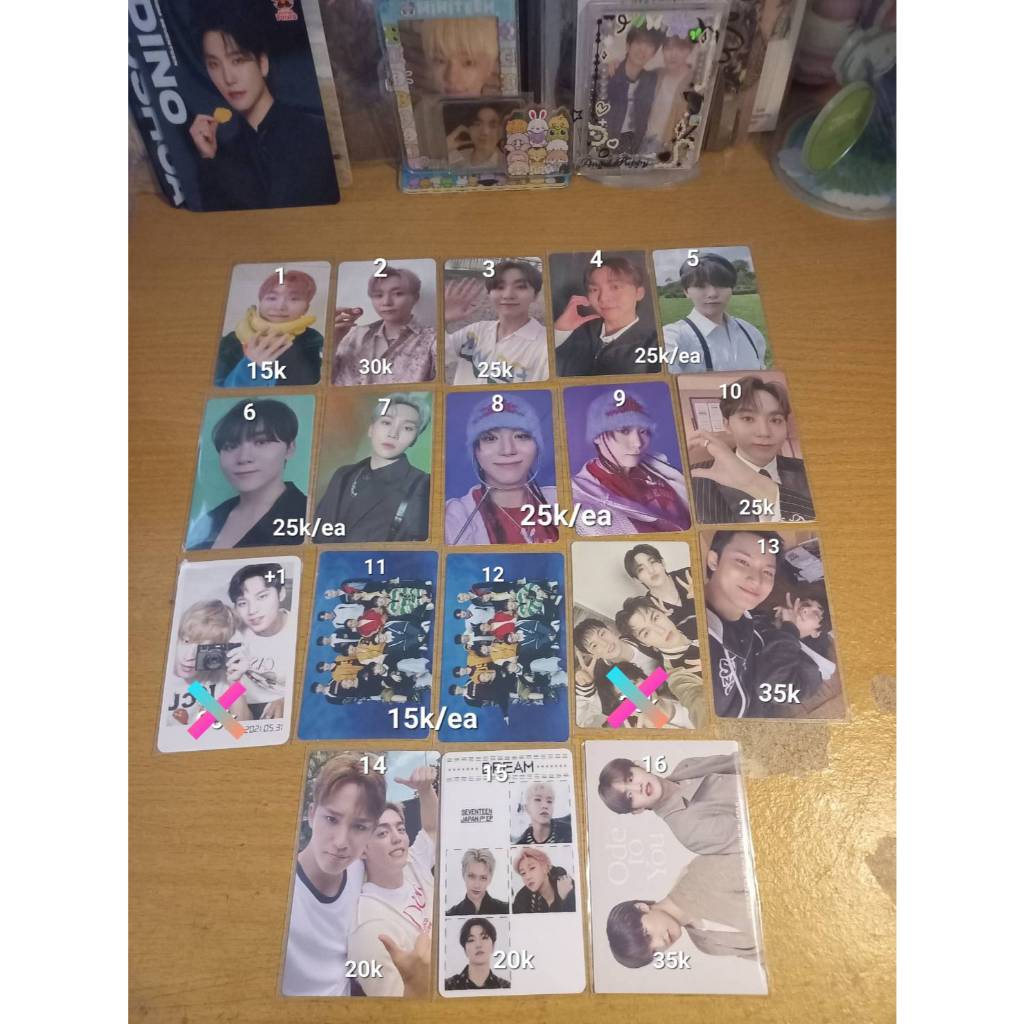 Photocard Seungkwan Unit Gyushua Cheolchan Cheolgyu OT12 Caratland