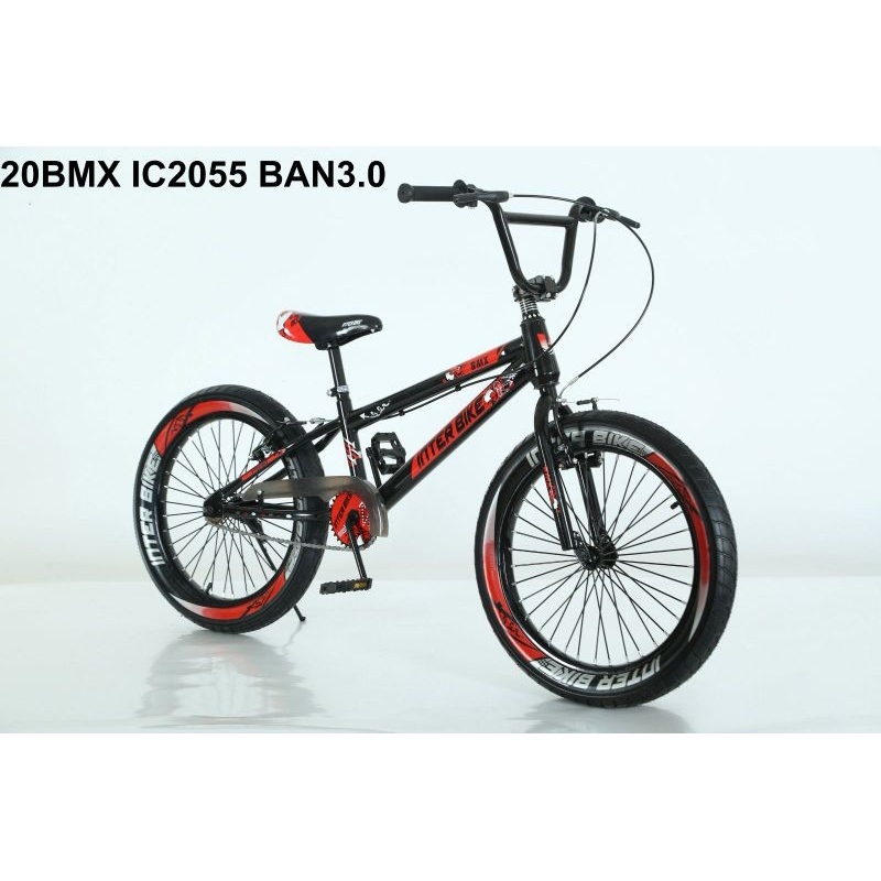 Sepeda BMX Anak Laki-Laki 20 Inch Interbike 2055 Ban Jumbo 3.0 | Sepeda Anak Umur 7–12 Tahun Kuat & 