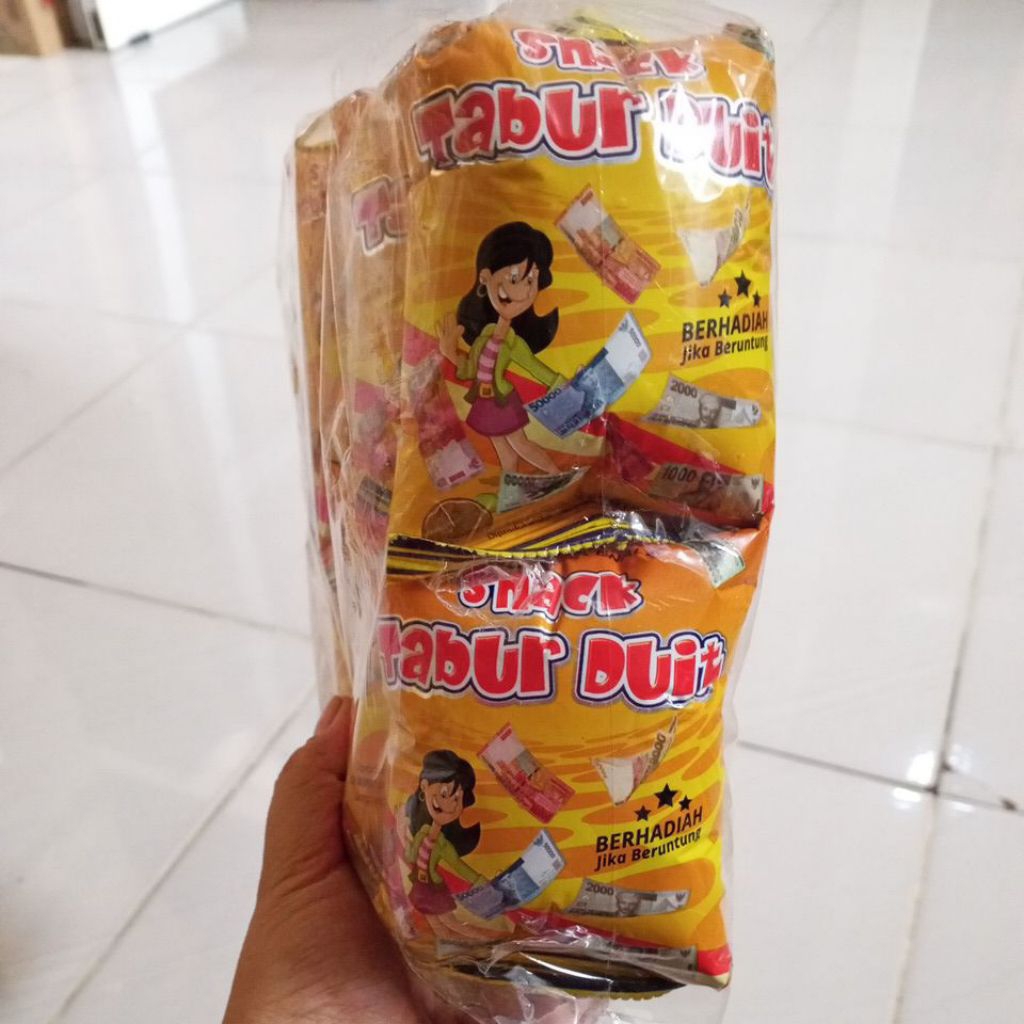 snack tabur duit berhadiah uang  isi 10