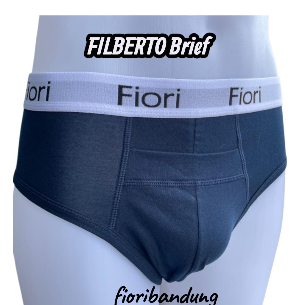 FIORI Brief Pria FILBERTO Navy | BRIEF Celana Dalam Pria | Lembut Nyaman