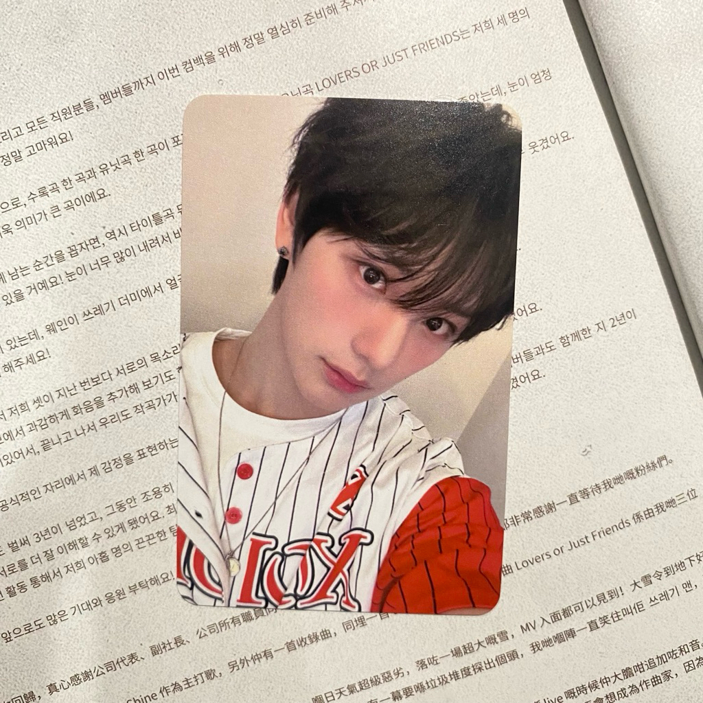 SING - Photocard Official Xodiac Sing Everline Japan Jersey