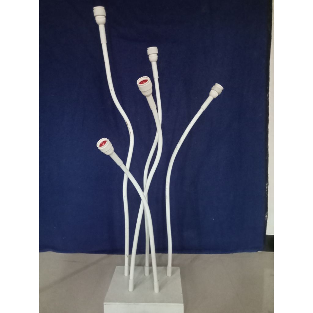 standing lampu tangkai pipa elastis