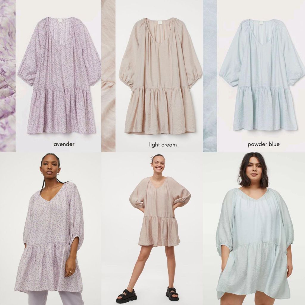 H&M MIDI AIRY TUNIC DRESS (7-3)