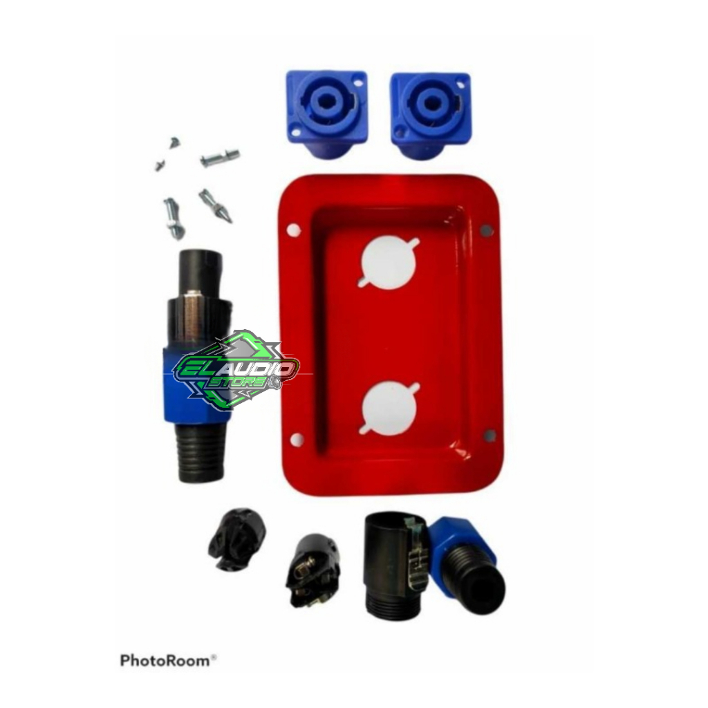 Jack Speakon pangkon spikon Female Speakon Lengkap 1 set