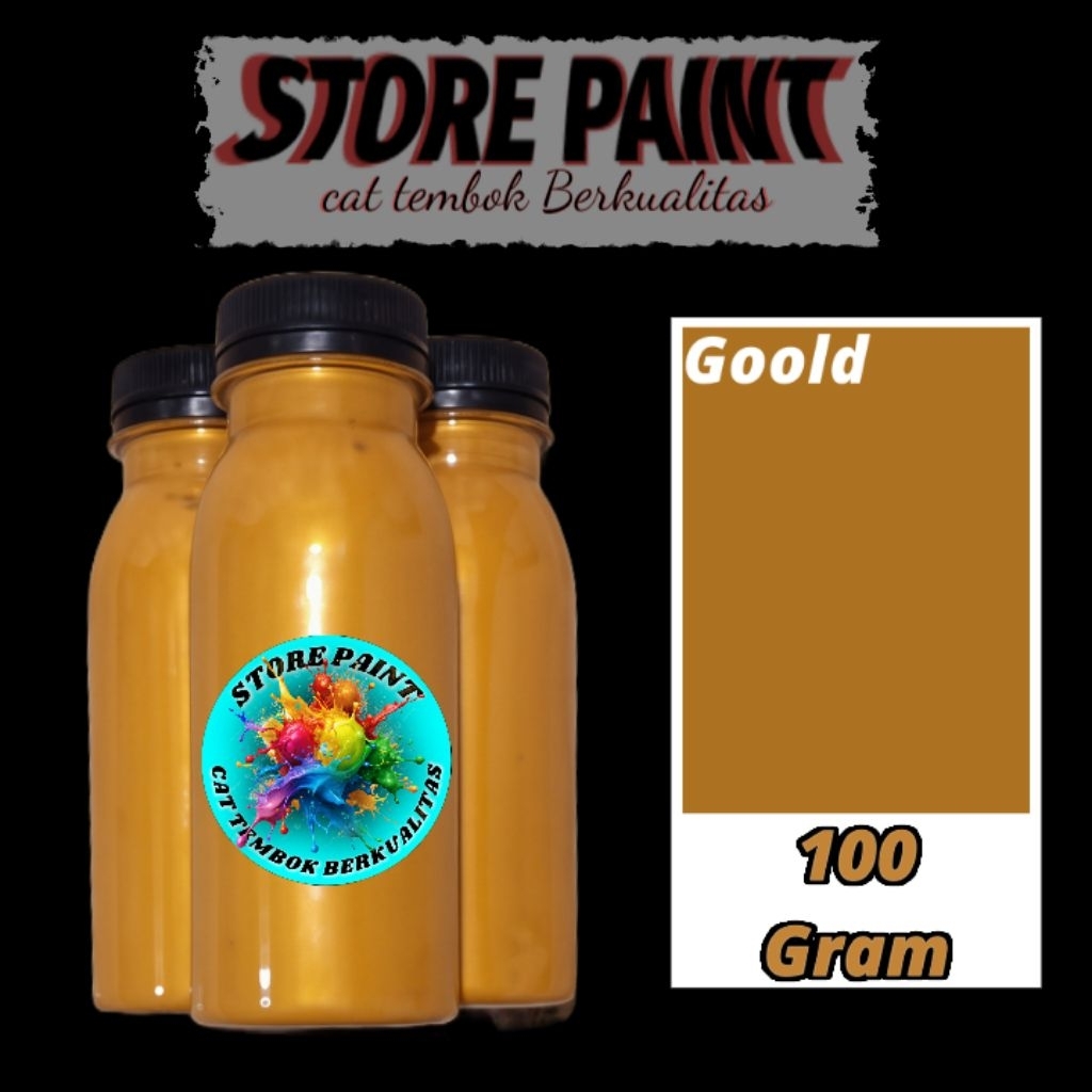 Cat warna goold Cat tembok bisa untuk kayu Cat warna emas mengkilap