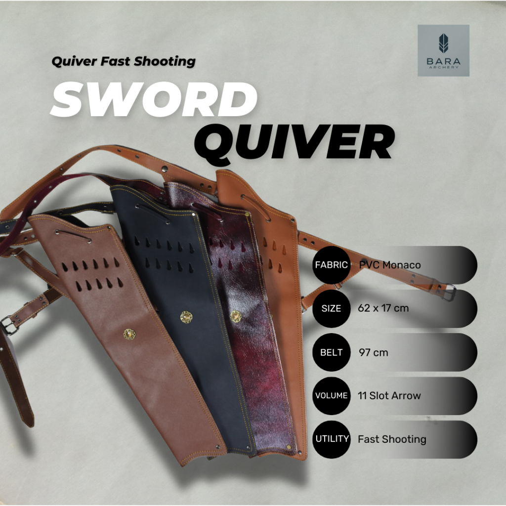 Sword Quiver / Quiver Fast Shooting / Quiver Horseback Archery / Quiver HBA / Tas Arrow / Archery