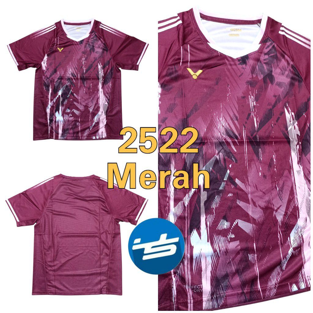 Kaos Baju Badminton Bulutangkis 2522 Team Indonesia Malaysia Co