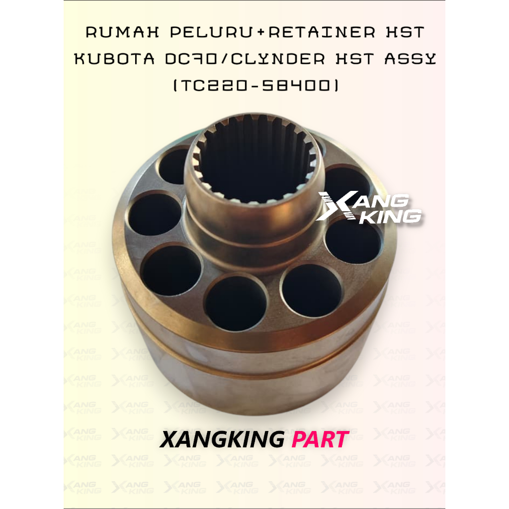 RUMAH PELURU+RETAINER HST KUBOTA DC70/CLYNDER HST ASSY (TC220-58400)