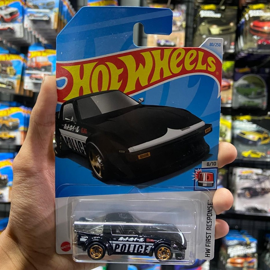 Hot Wheels Mazda RX-7 Police - Hitam / Black Lot L 2024