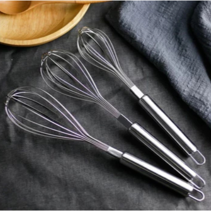 Pengocok Telur Kocokan Telor Manual Stainless Spiral Tebal Hand Mixer Egg Whisk Adonan Kue Stainles 