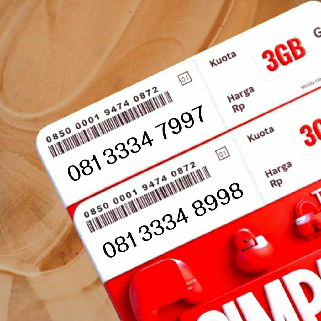 SIMPATI 11 DIGIT NOMOR CANTIK RAPI AAAB ABBA 3334  8998