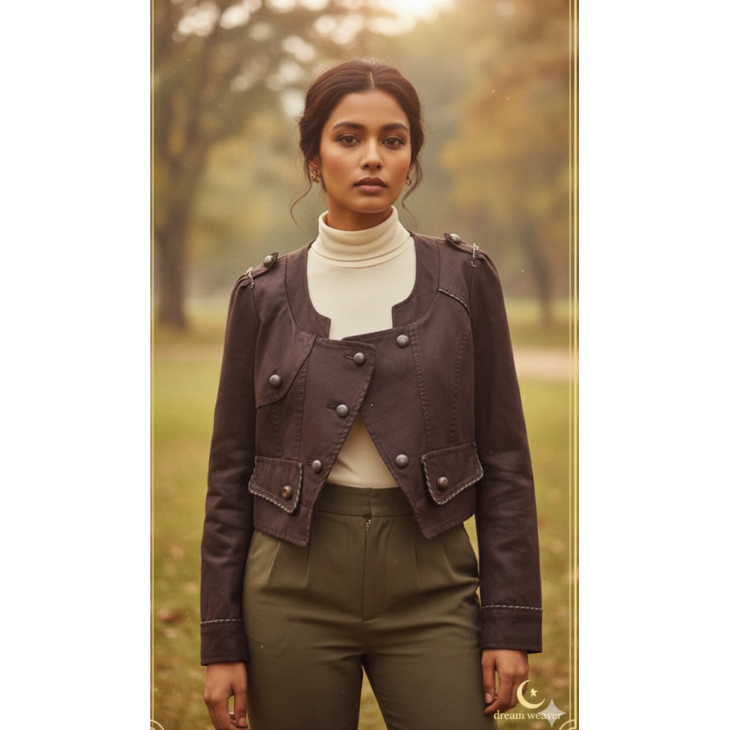 PL Jaket kulit cowboy vintage