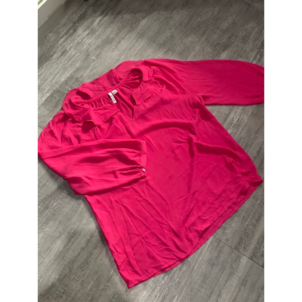 pl blouse pink fuschia