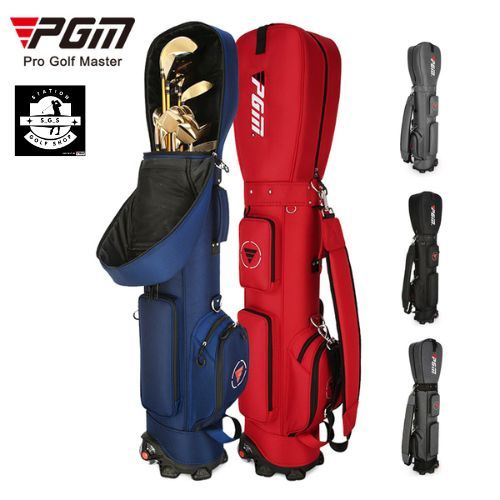 PGM Tas Golf Travel Roda Compact Wheeled Golf Bag Lightweight Portable Tas Stik Golf