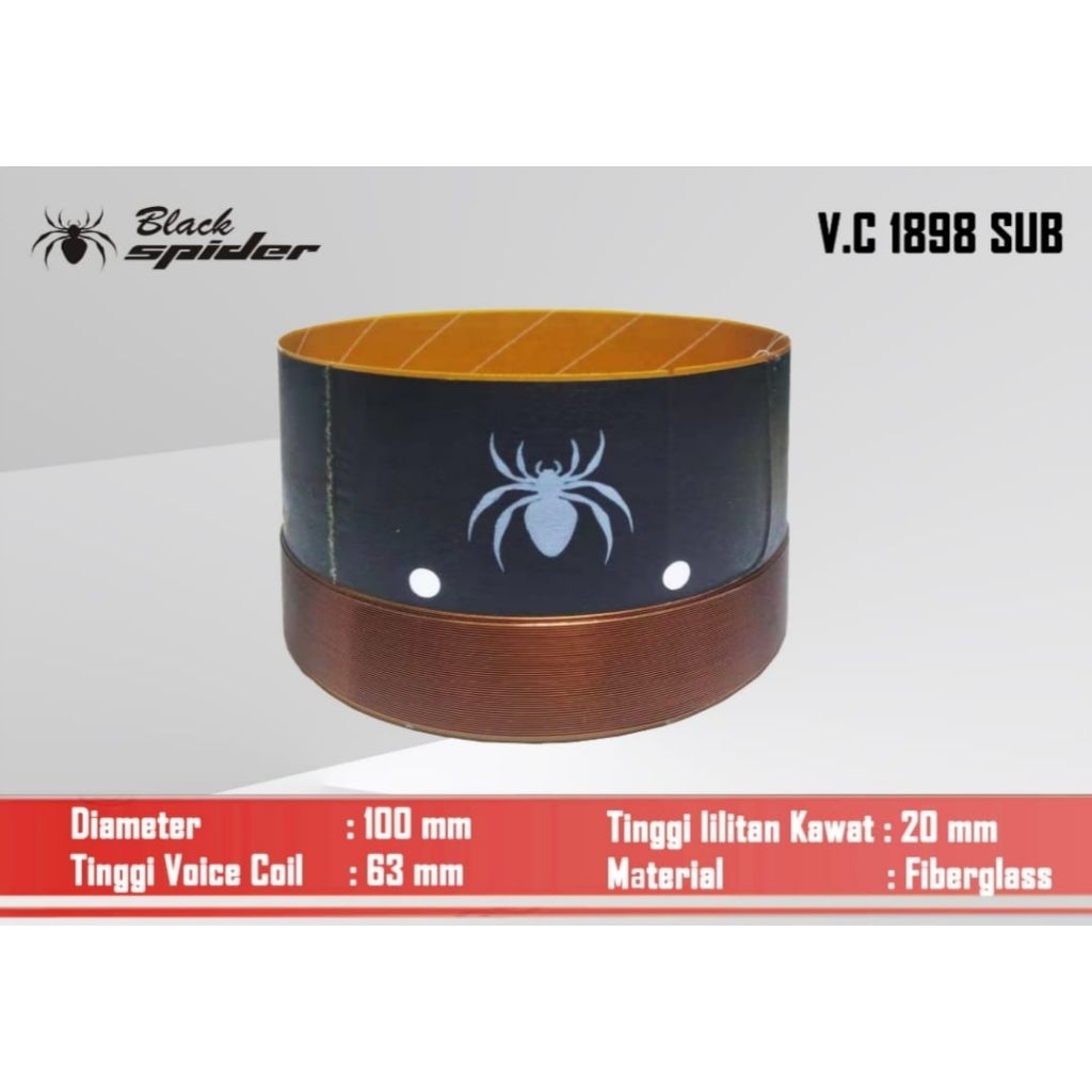 SPOL/Voice Coil 1898 SUB Original Black Spider