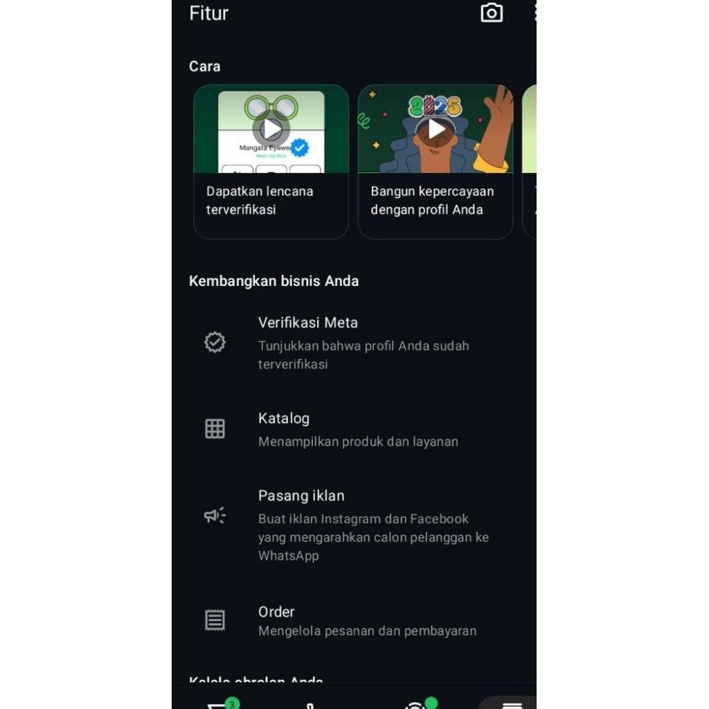 kartu WhatsApp meta 1